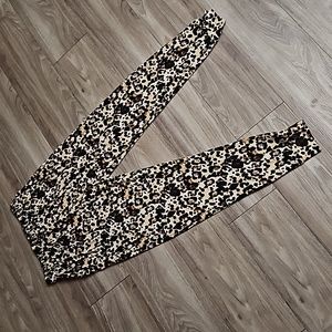 Joggers With Pockets Leopard Print Legging Material Stretchy Drawstring Waist